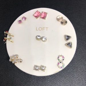 LOFT Set of Nine Earrings